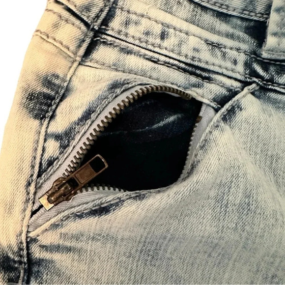 NWT Harmony n Havoc Ladies High Waist Acid Wash Blue Denim Jeans Size 3 - Picture 5 of 6